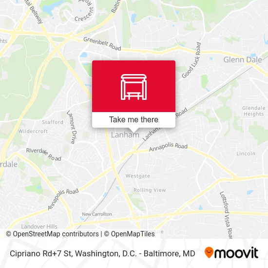 Cipriano Rd+7 St map