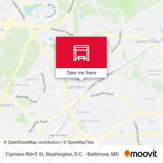 Cipriano Rd+5 St map