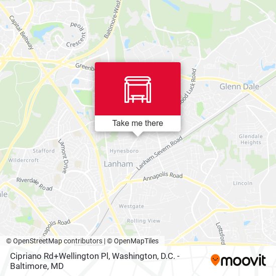 Mapa de Cipriano Rd+Wellington Pl