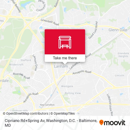Mapa de Cipriano Rd+Spring Av