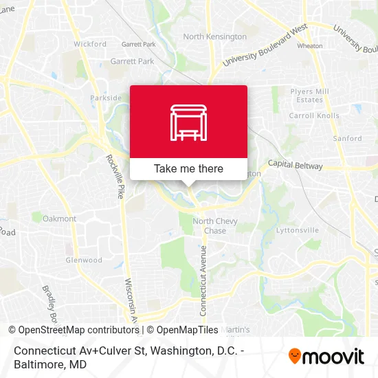 Connecticut Av+Culver St map