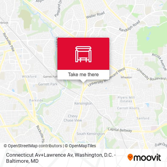 Mapa de Connecticut Av+Lawrence Av