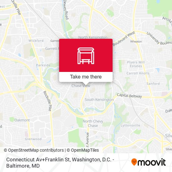 Connecticut Av+Franklin St map