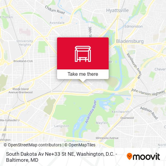 Mapa de South Dakota Av Ne+33 St NE
