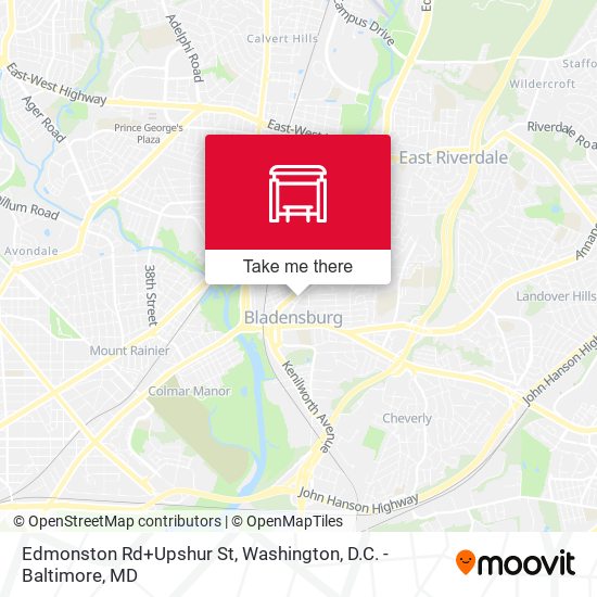 Mapa de Edmonston Rd+Upshur St