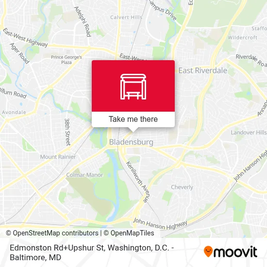 Edmonston Rd+Upshur St map