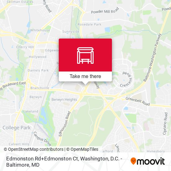Edmonston Rd+Edmonston Ct map