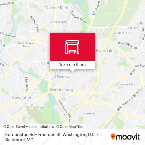 Mapa de Edmonston Rd+Emerson St