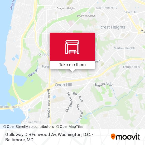 Mapa de Galloway Dr+Fenwood Av