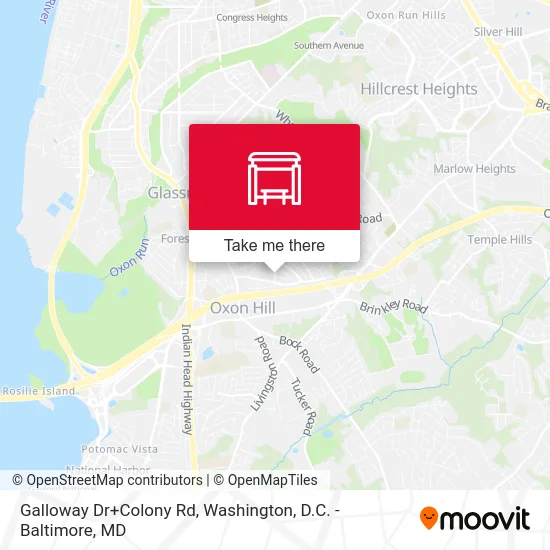 Galloway Dr+Colony Rd map
