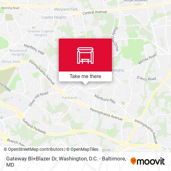 Gateway Bl+Blazer Dr map