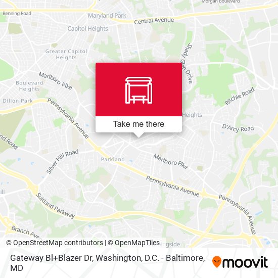 Gateway Bl+Blazer Dr map