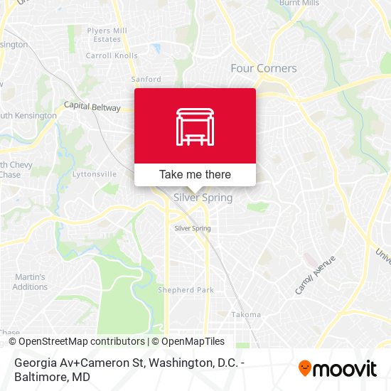 Mapa de Georgia Av+Cameron St