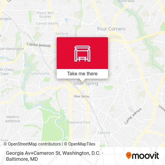 Georgia Av+Cameron St map