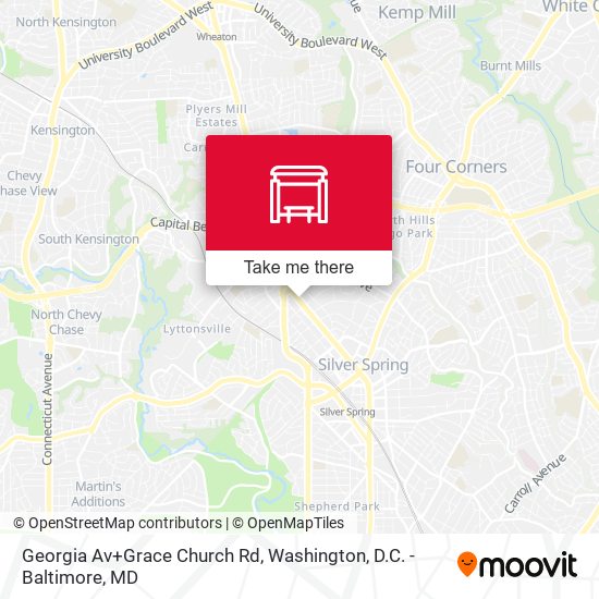 Georgia Av+Grace Church Rd map