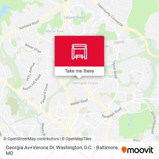 Mapa de Georgia Av+Verona Dr