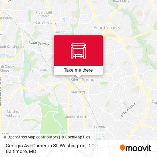 Georgia Av+Cameron St map