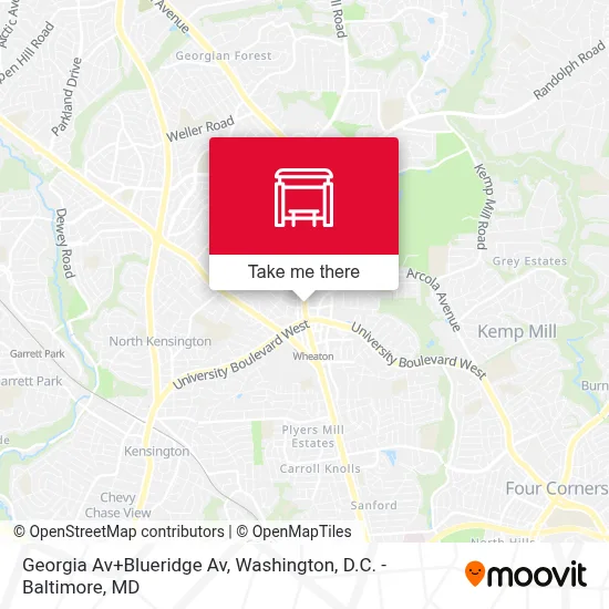 Georgia Av+Blueridge Av map