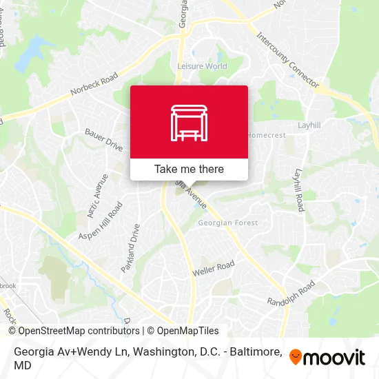 Georgia Av+Wendy Ln map