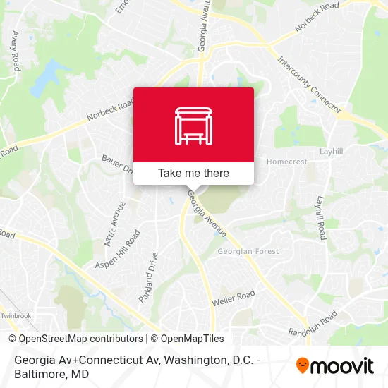Georgia Av+Connecticut Av map