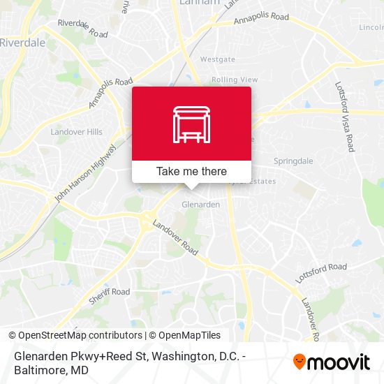 Glenarden Pkwy+Reed St map