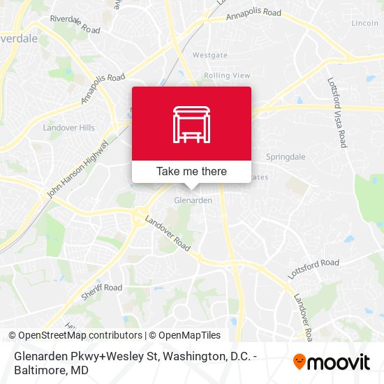 Glenarden Pkwy+Wesley St map