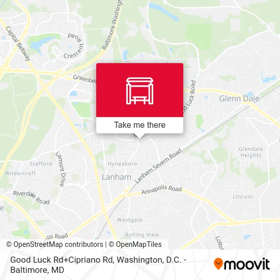 Good Luck Rd+Cipriano Rd map