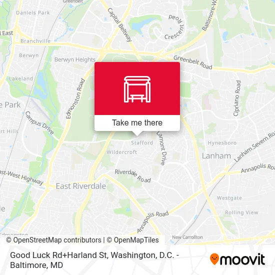 Good Luck Rd+Harland St map