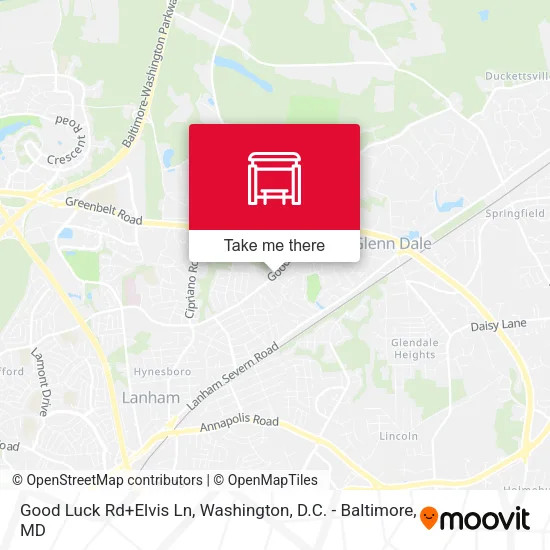 Good Luck Rd+Elvis Ln map