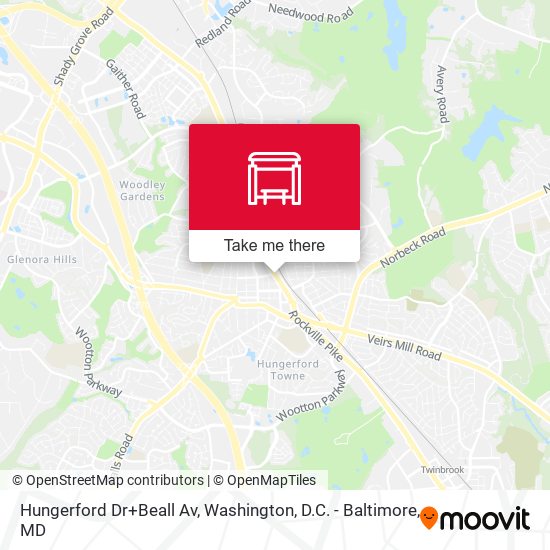 Mapa de Hungerford Dr+Beall Av