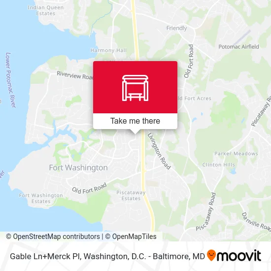 Gable Ln+Merck Pl map