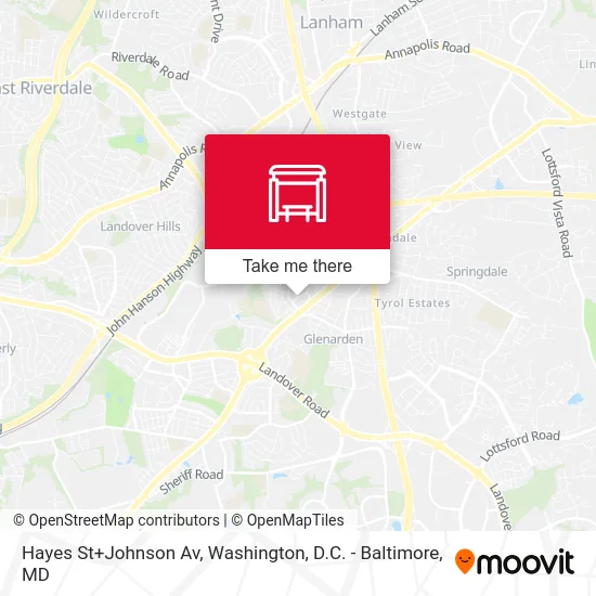 Hayes St+Johnson Av map