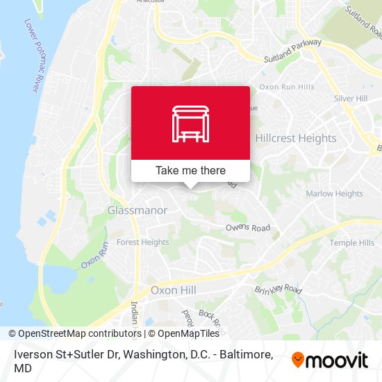 Iverson St+Sutler Dr map