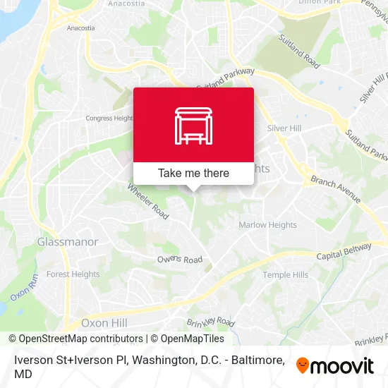 Iverson St+Iverson Pl map