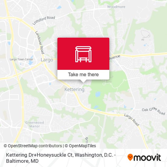 Mapa de Kettering Dr+Honeysuckle Ct