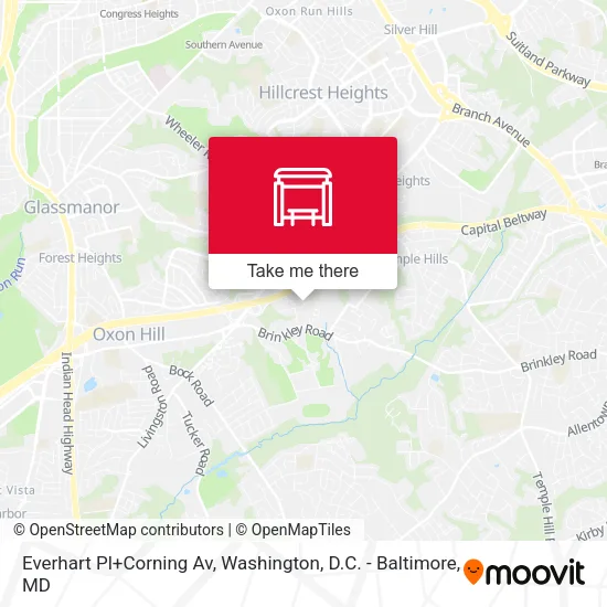 Everhart Pl+Corning Av map