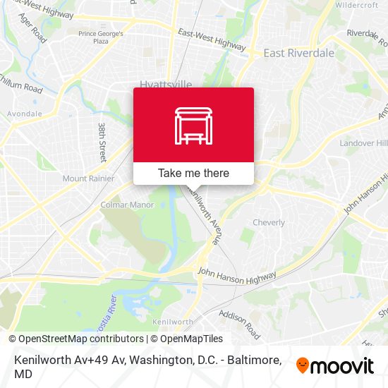 Kenilworth Av+49 Av map