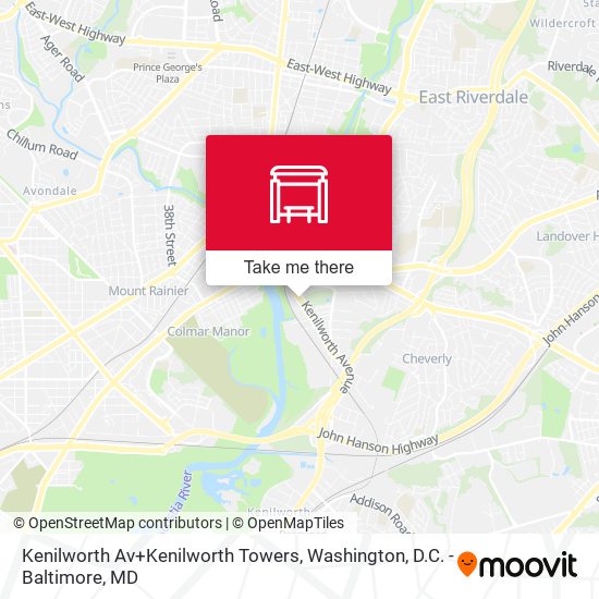 Kenilworth Av+Kenilworth Towers map