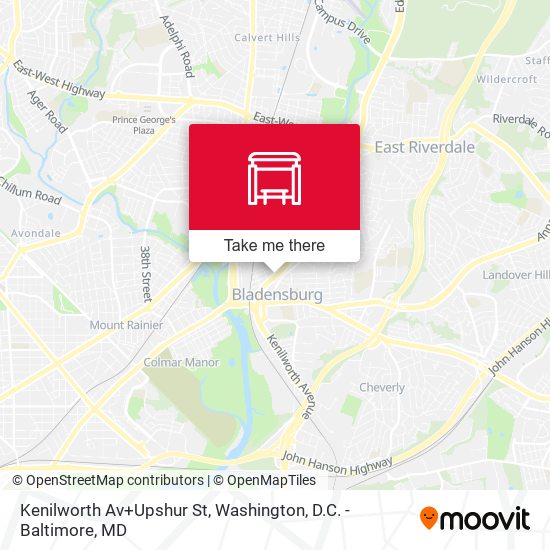 Mapa de Kenilworth Av+Upshur St