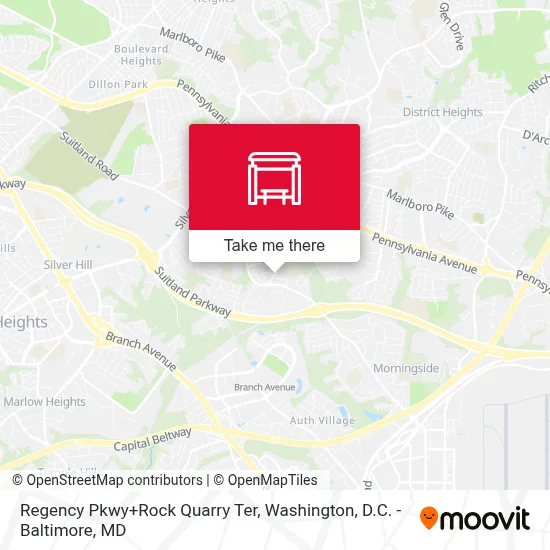 Regency Pkwy+Rock Quarry Ter map