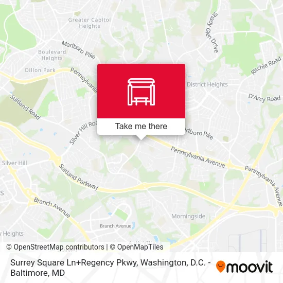 Surrey Square Ln+Regency Pkwy map