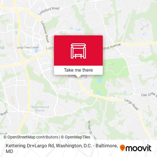 Kettering Dr+Largo Rd map