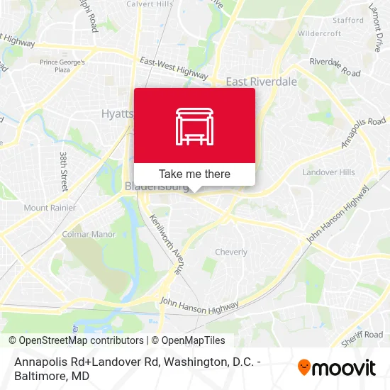 Annapolis Rd+Landover Rd map