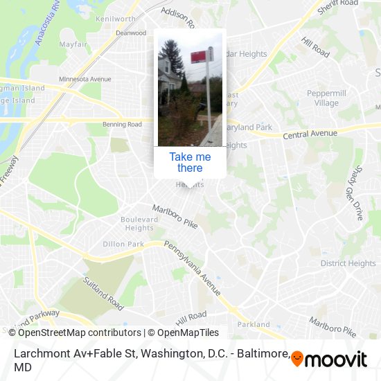 Mapa de Larchmont Av+Fable St