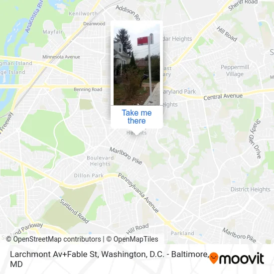 Larchmont Av+Fable St map