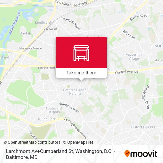 Larchmont Av+Cumberland St map