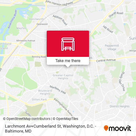 Larchmont Av+Cumberland St map