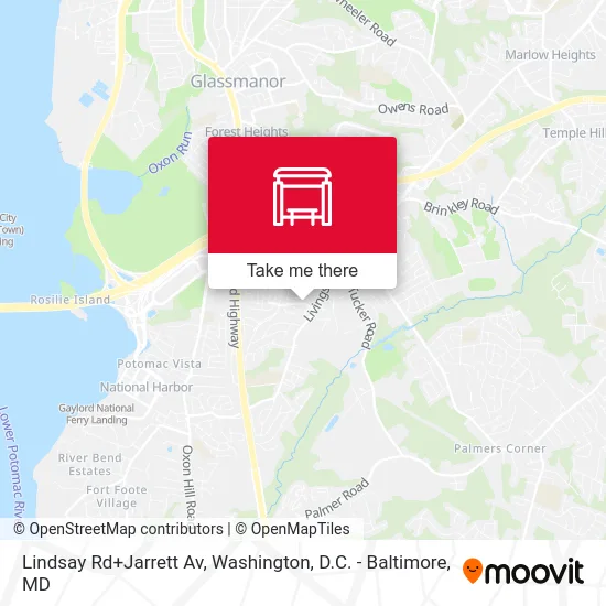 Lindsay Rd+Jarrett Av map