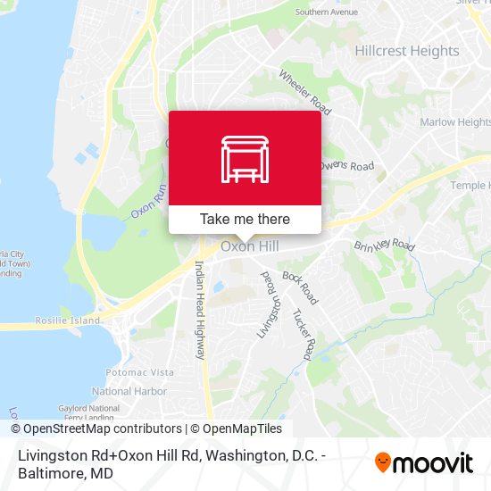 Mapa de Livingston Rd+Oxon Hill Rd