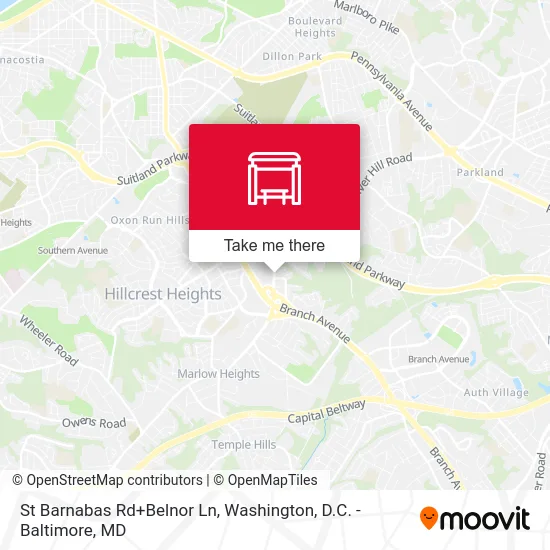 St Barnabas Rd+Belnor Ln map